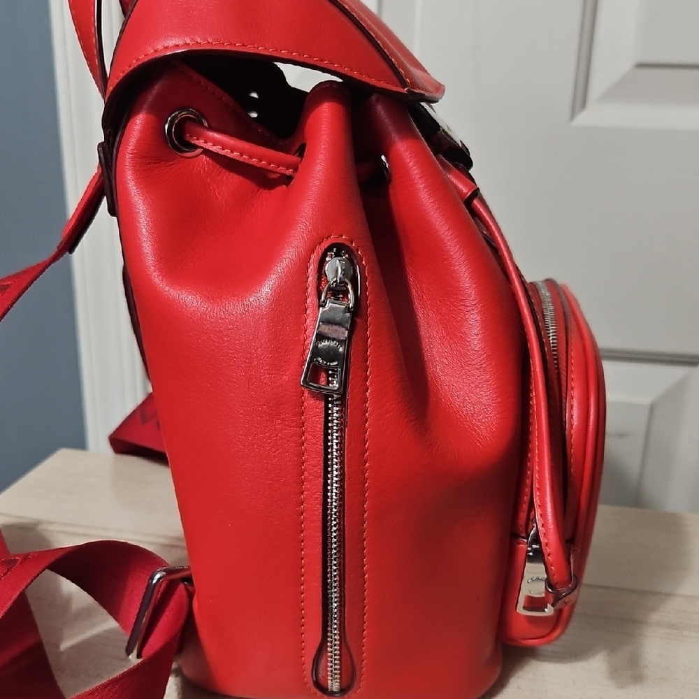 Coach EUC Pace Red Leather Mini Backpack - image 5